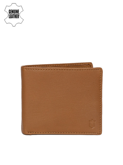 

Louis Philippe Men Tan Brown Genuine Leather Two Fold Wallet