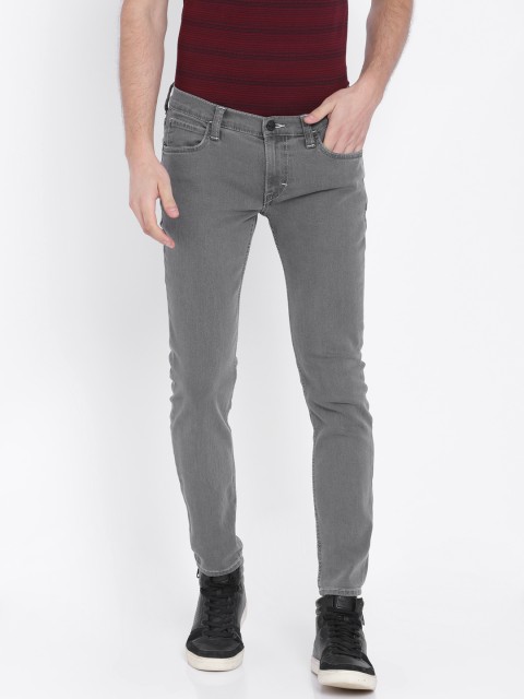 

Lee Men Grey Skinny Fit Low-Rise Clean Look Jeans