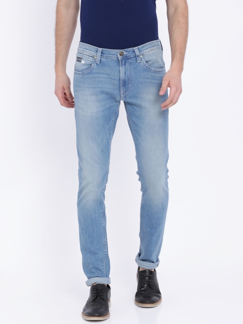

Lee Men Blue Skinny Fit Mid-Rise Clean Look Stretchable Jeans