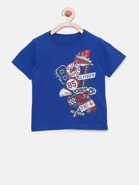 

Tommy Hilfiger Boys Blue Printed Round Neck T-shirt