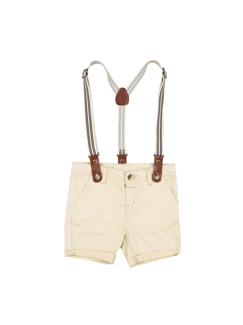 

Gini and Jony Boys Beige Solid Regular Fit Shorts