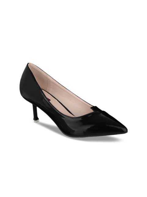 

SHUZ TOUCH Women Black Solid Pumps