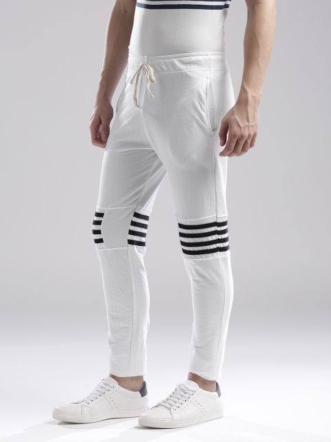 

Hubberholme White Striped Detail Track Pants