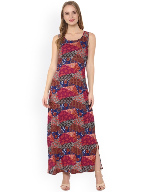 

Woowzerz Women Multi Colour Printed Maxi Dress