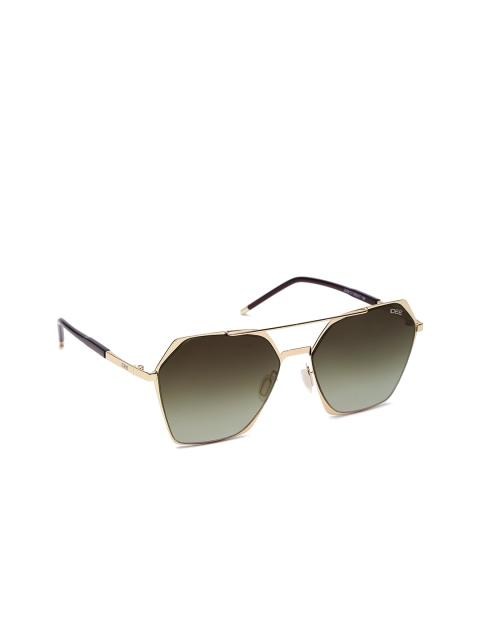 

I DEE Women Hexagonal Sunglasses, Green