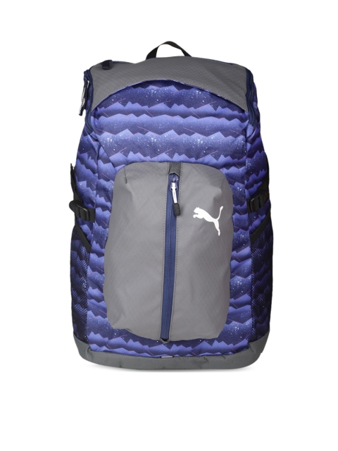 

Puma Unisex Blue & Grey Backpack