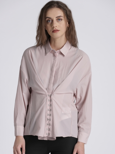 

Splash Women Pink Solid Shirt Style Top