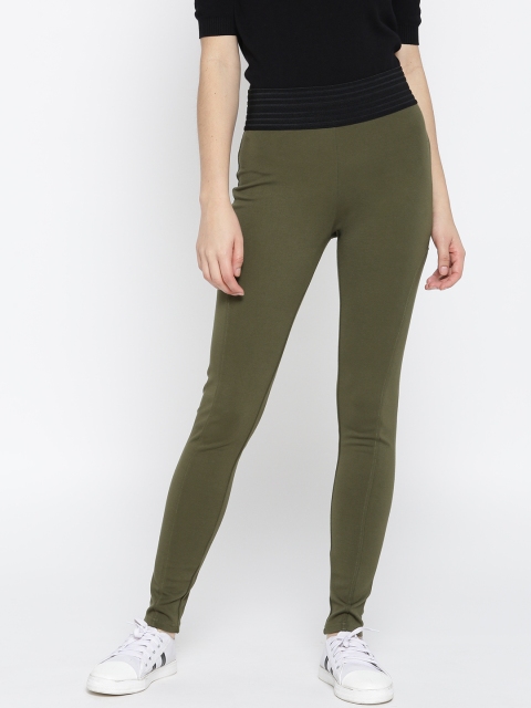 

United Colors of Benetton Olive Green Treggings