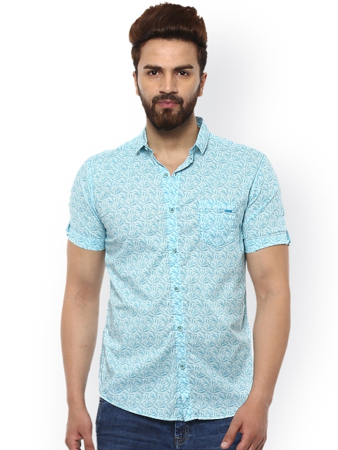 

Mufti Men Blue Slim Fit Printed Casual Shirt
