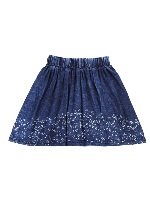 

Palm Tree Girls Blue Printed Skort