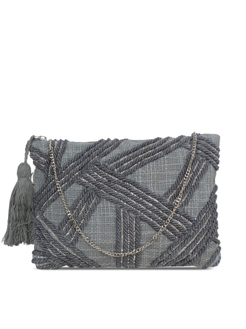 

Diwaah Grey Self Design Sling Bag
