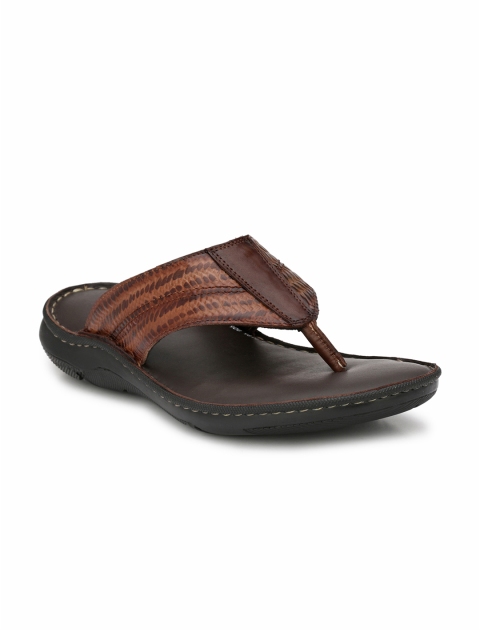 

Hitz Men Brown Comfort Leather Sandals