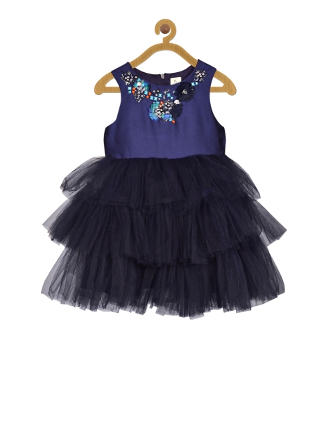 

A Little Fable Girls Navy Blue Night Sky Dress