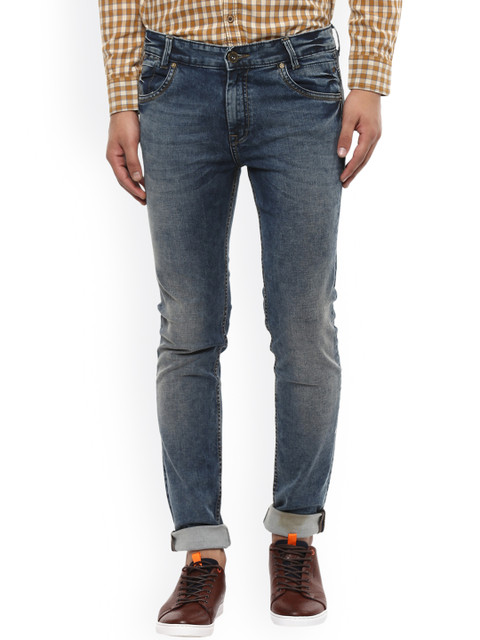 

Mufti Men Blue Slim Fit Mid-Rise Clean Look Stretchable Jeans