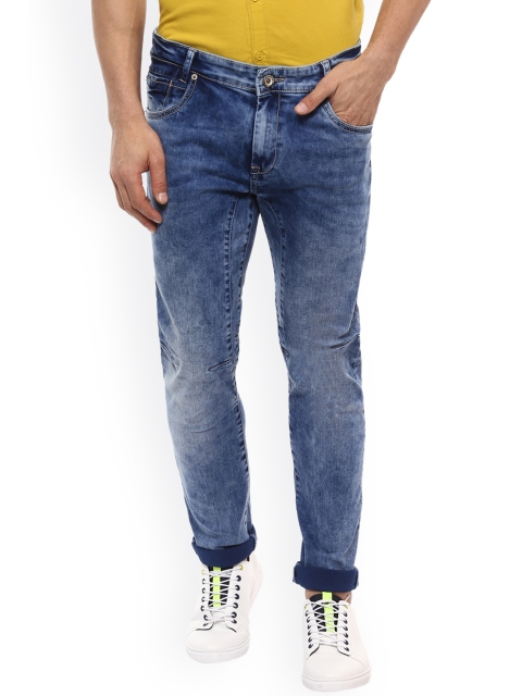 

Mufti Men Blue Straight Fit Mid-Rise Clean Look Stretchable Jeans