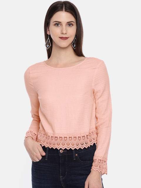 

Vero Moda Women Pink Solid Top