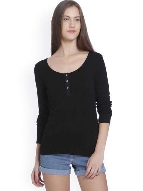 

Vero Moda Women Black Solid Top
