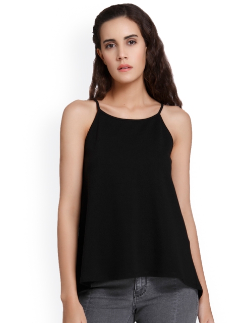 

Vero Moda Women Black Solid A-Line Top