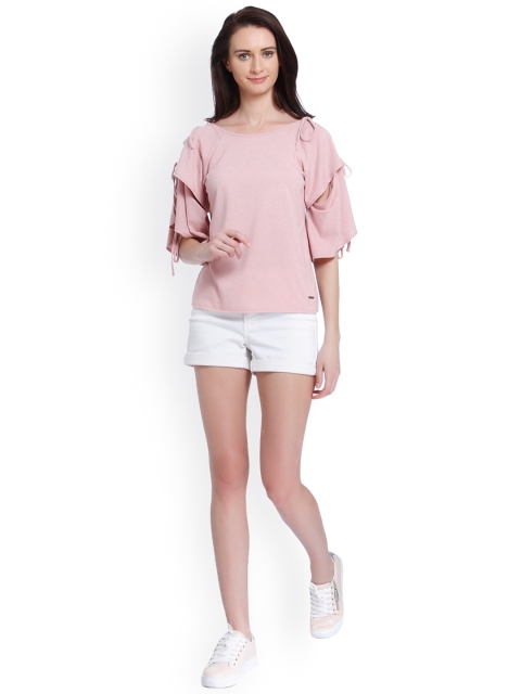 

Vero Moda Women Pink Solid Top