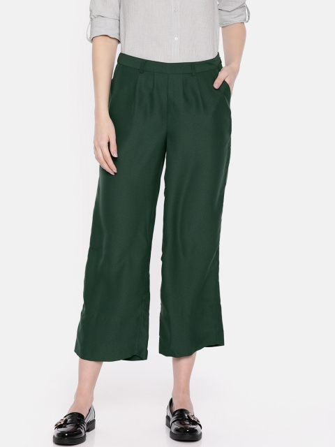

Vero Moda Women Green Relaxed Straight Leg Regular Fit Solid Culottes
