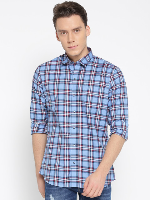 

Duke Stardust Men Blue & Red Checked Casual Shirt