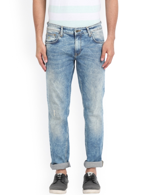 

Indian Terrain Men Blue Slim Fit Low-Rise Low Distress Jeans