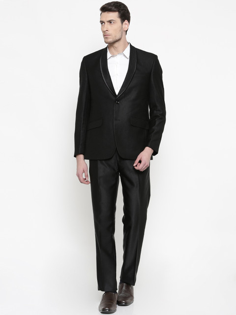 

Raymond Men Black Single-Breasted Regular Fit Party Suit