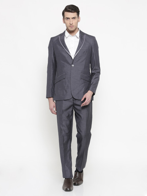 

Raymond Men Grey Slim Fit Single-Breasted Party Suit