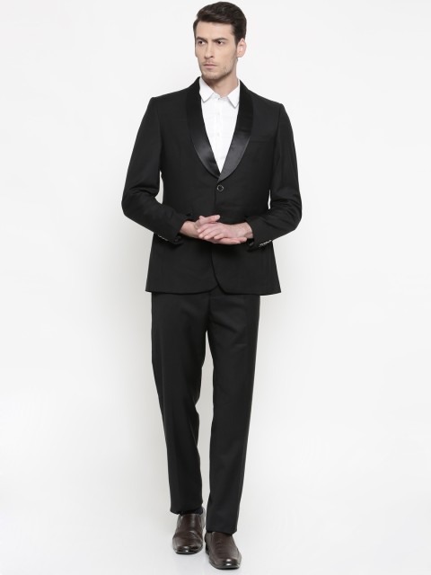 

Raymond Men Black Single-Breasted Regular Contemporary Fit Party Suit