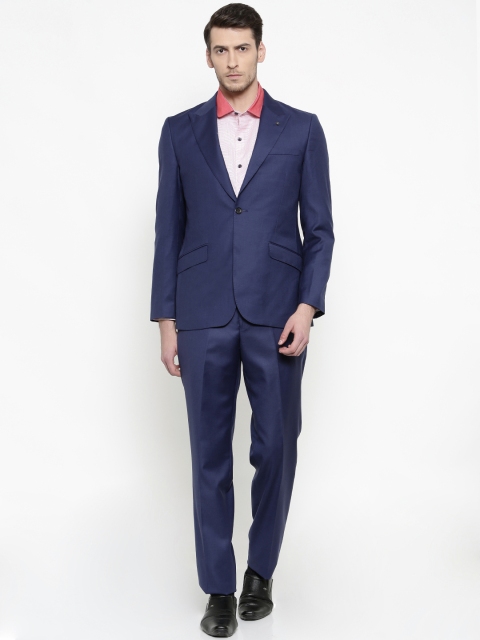 

Raymond Men Blue Single-Breasted Regular Fit Technosmart Formal Suit