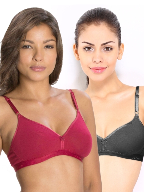 

Jockey Pack of 2 Full-Coverage Beginners Bras, Red