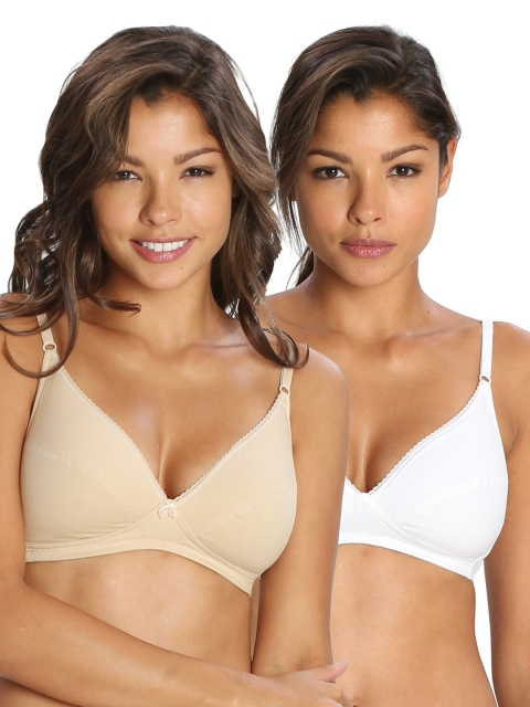 

Jockey Pack of 2 Solid Everyday Bra, White