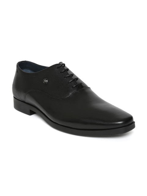 

Louis Philippe Men Black Leather Oxfords