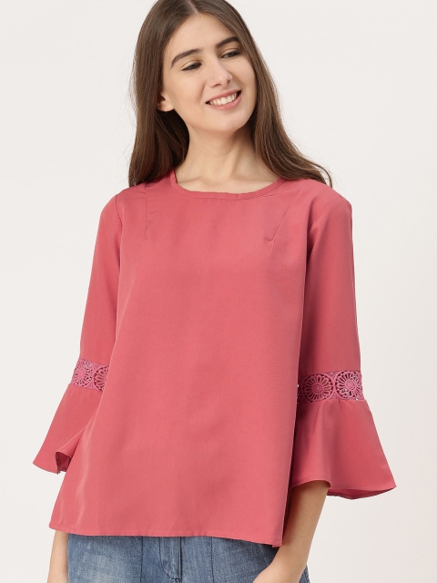 

DressBerry Women Pink Solid Top