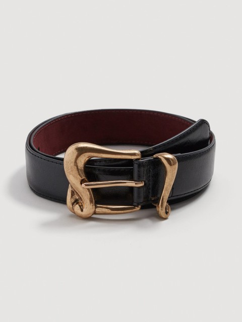 

MANGO Women Black Solid Belt
