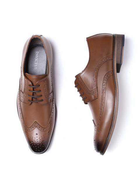 

INVICTUS Men Brown Formal Brogues