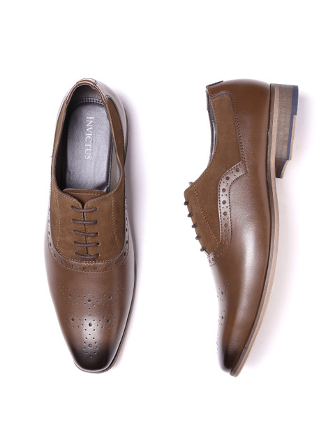 

INVICTUS Men Brown Formal Oxfords