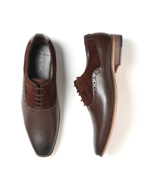 

INVICTUS Men Brown Formal Oxfords