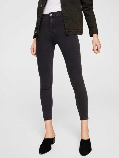 

MANGO Charcoal Grey Super-Skinny Fit Jeggings