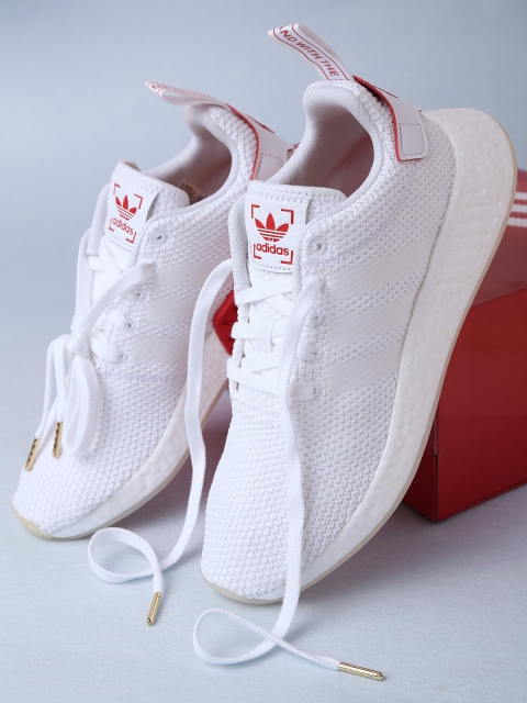 ADIDAS Originals Men White NMD_R2 CNY Sneakers