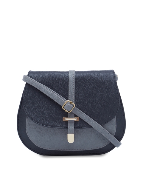 

ESBEDA Black & Grey Colourblocked Sling Bag