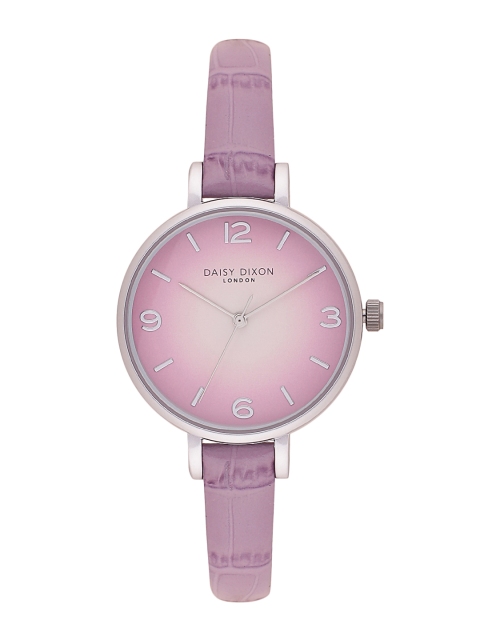 

Daisy Dixon Women Off-White & Pink Analogue Watch DD041V