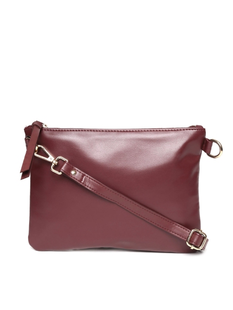 

Carlton London Burgundy Solid Sling Bag