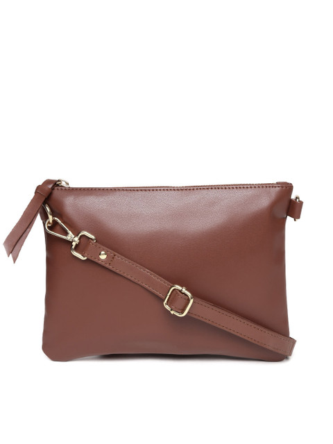 

Carlton London Brown Solid Sling Bag