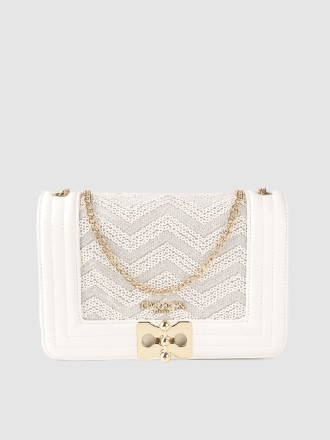 

Carlton London Women White Embellished Sling Bag