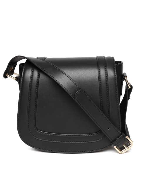 

Carlton London Black Solid Sling Bag