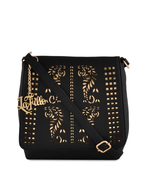 

LaFille Black Solid Sling Bag
