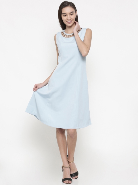 

Deal Jeans Women Blue Solid A-Line Dress
