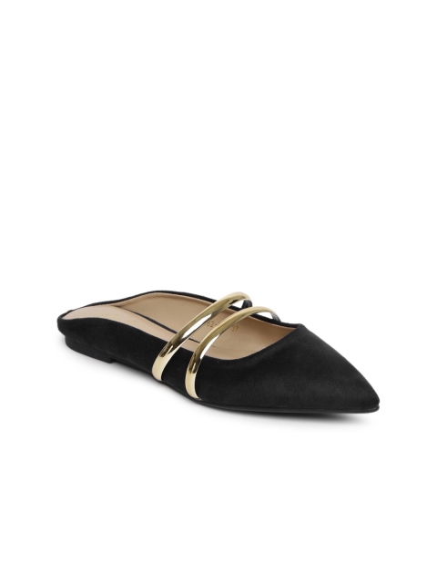 

Tresmode Women Black Solid Mules