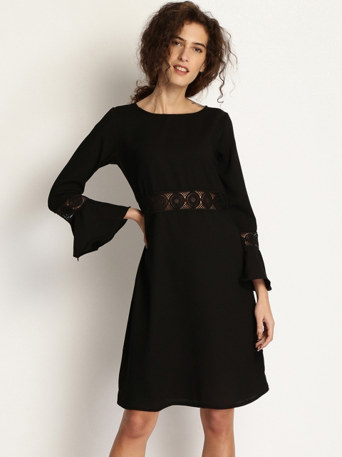 

Marie Claire Women Black Solid A-Line Dress